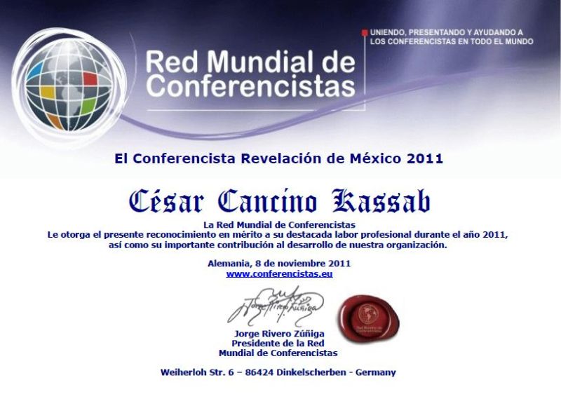 Conferencista Revelación de México 2011