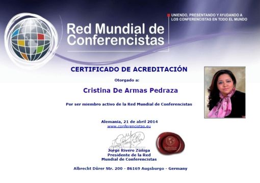 Cristina de Armas Pedraza - Conferencista 