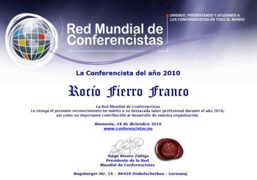 Leyes y regulaciones Asistente Tregua Conferencista Internacional Rocio Fierro Franco